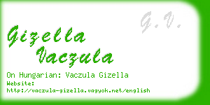 gizella vaczula business card